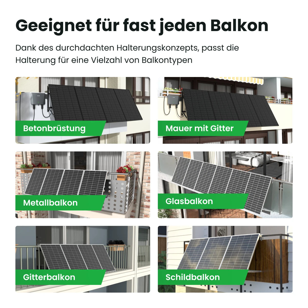 Sunshare Balkonkraftwerk mit 200W-Modulen