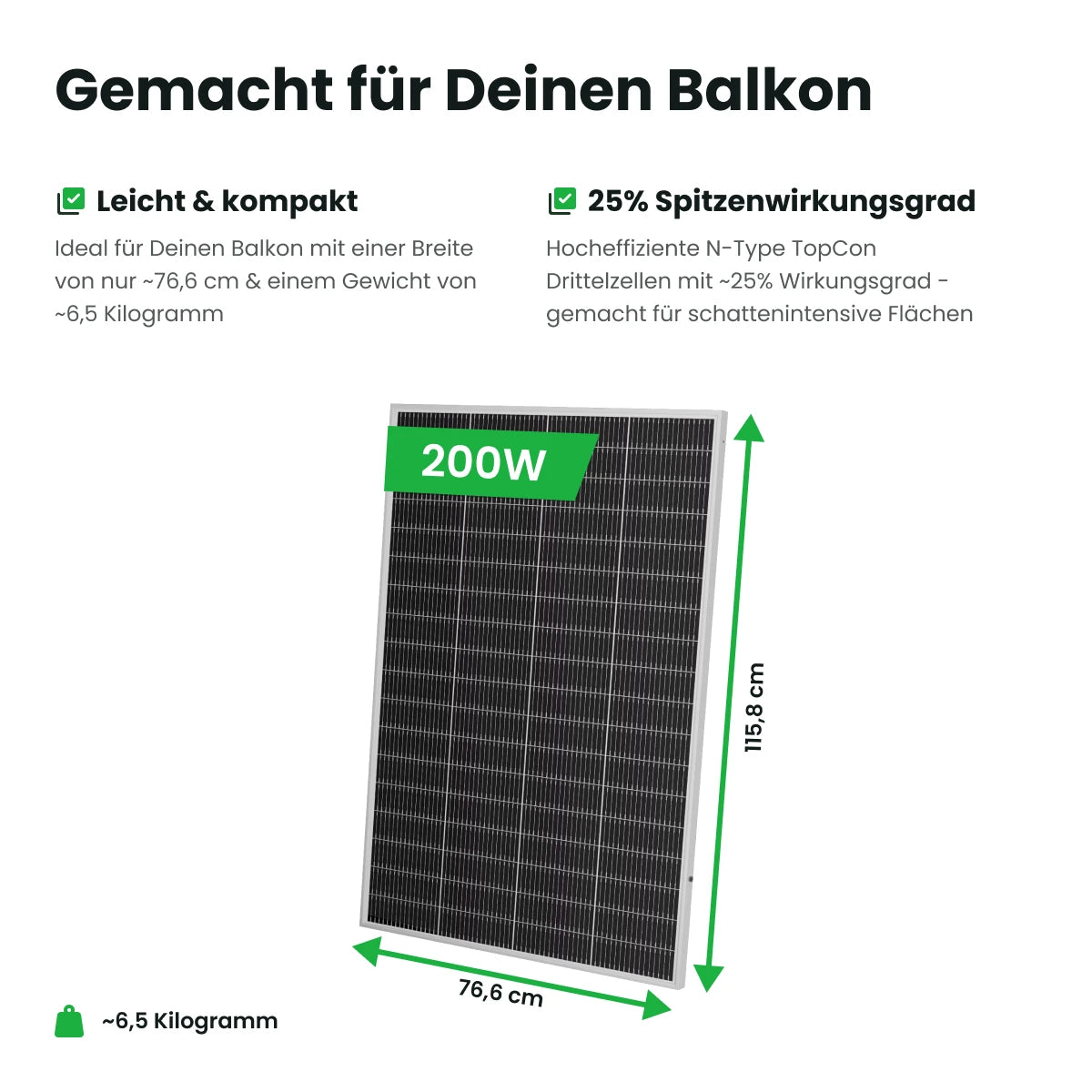 Sunshare Lite Balkonkraftwerk mit 200W-Lite-Modulen