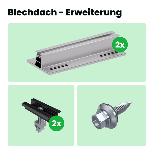 Blechdach- Erweiterung 