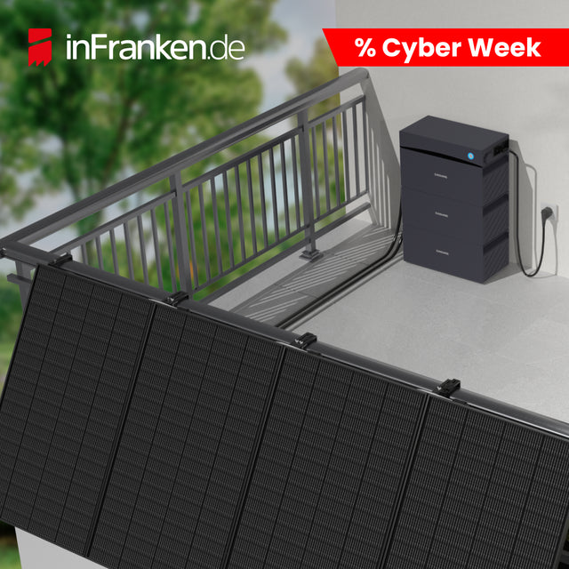 Sunshare Glory Balkonkraftwerk mit 1,5 kWh Speicher & 200W Modulen