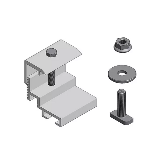 Halterungsklemme Mikrowechselrichter am Modul
