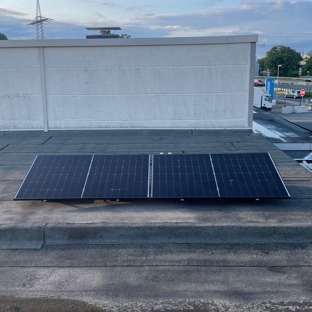 4 Modul Balkonkraftwerk auf dem Dach 