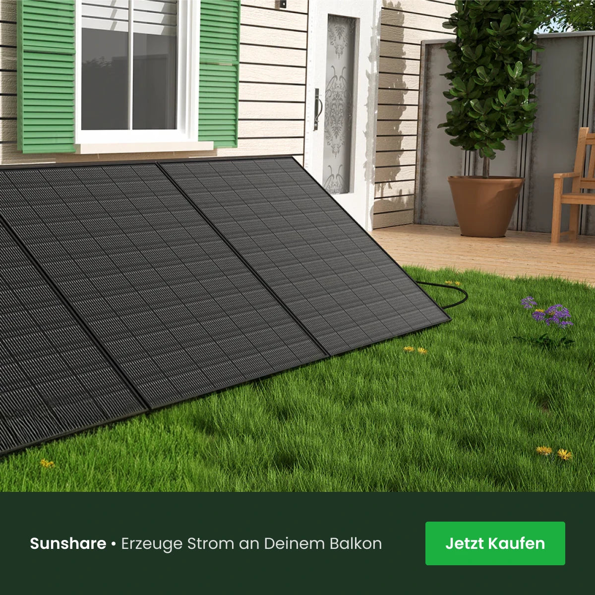 Sunshare Balkonkraftwerk mit 285W-Modulen