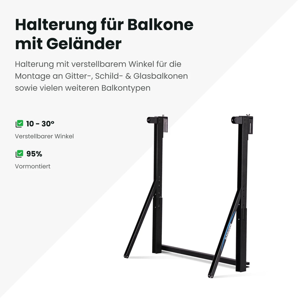 Sunshare Balkonkraftwerk mit 200W-Modulen