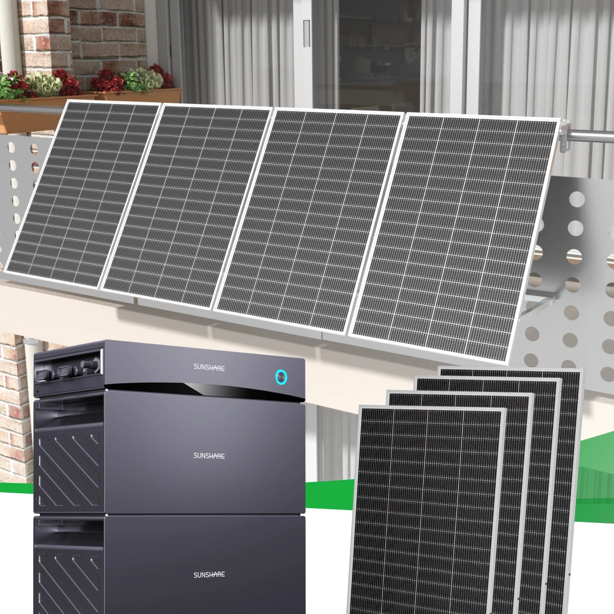 Sunshare Lite Balkonkraftwerk mit 200W-Lite-Modulen