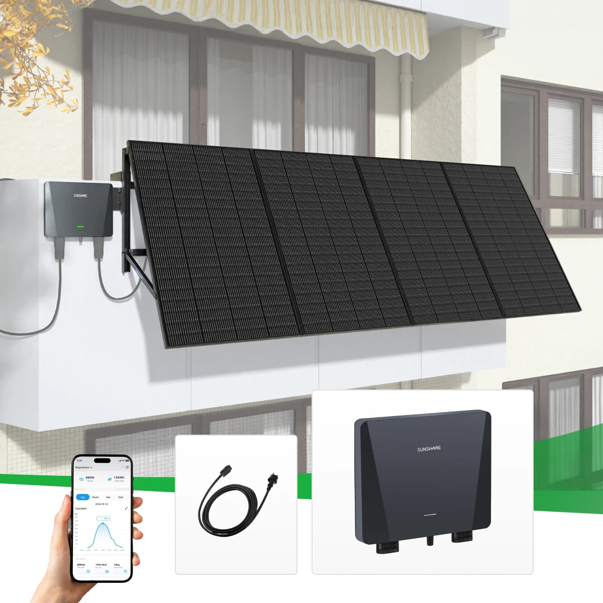 Sunshare Ray Balkonkraftwerk 200W - 1200W