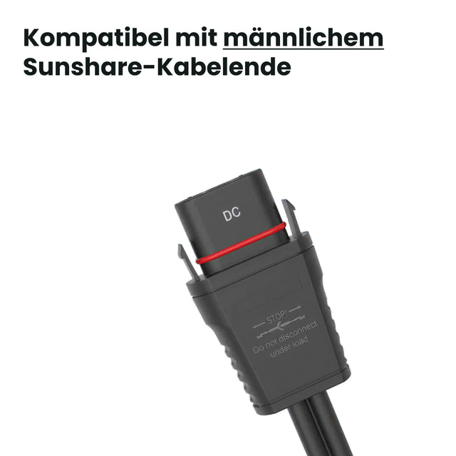 Sunshare Endkappe (männliches Kabelende)