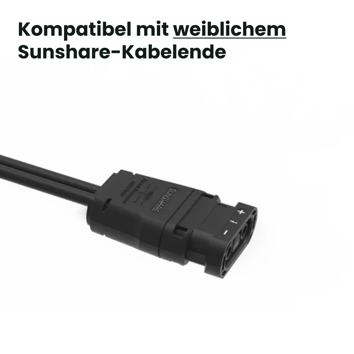 Sunshare Endkappe (weibliches Kabelende)