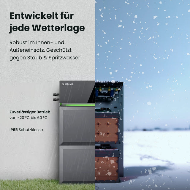 Sunpura Erweiterungsakku Wetterlage informationen