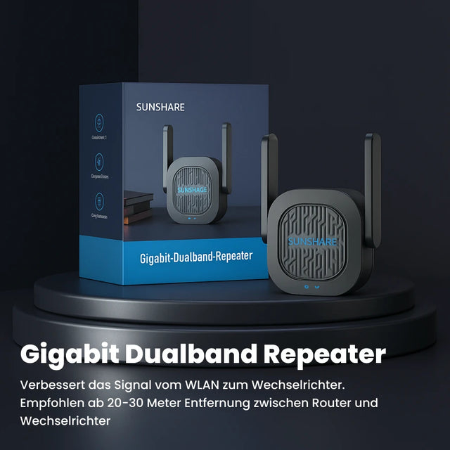 Sunshare Gigabit Dualband WLAN-Repeater