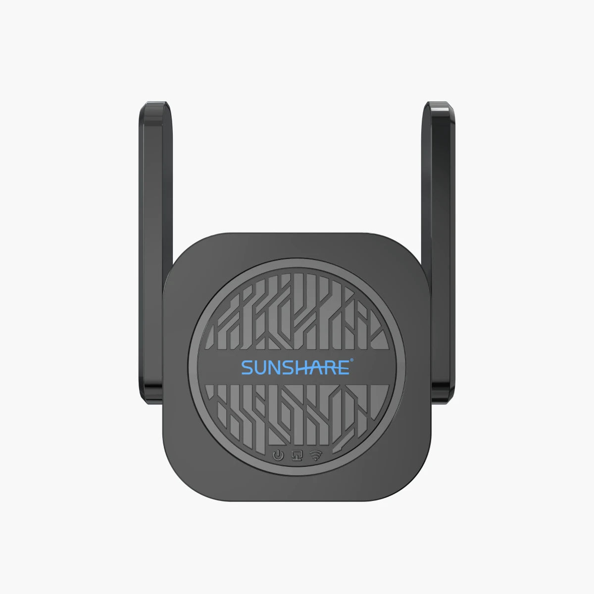 Sunshare Repeater Gigabit-Dualband schwarz Vorderseite 