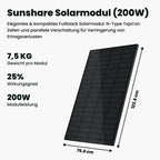Sunshare Solarmodul 200W